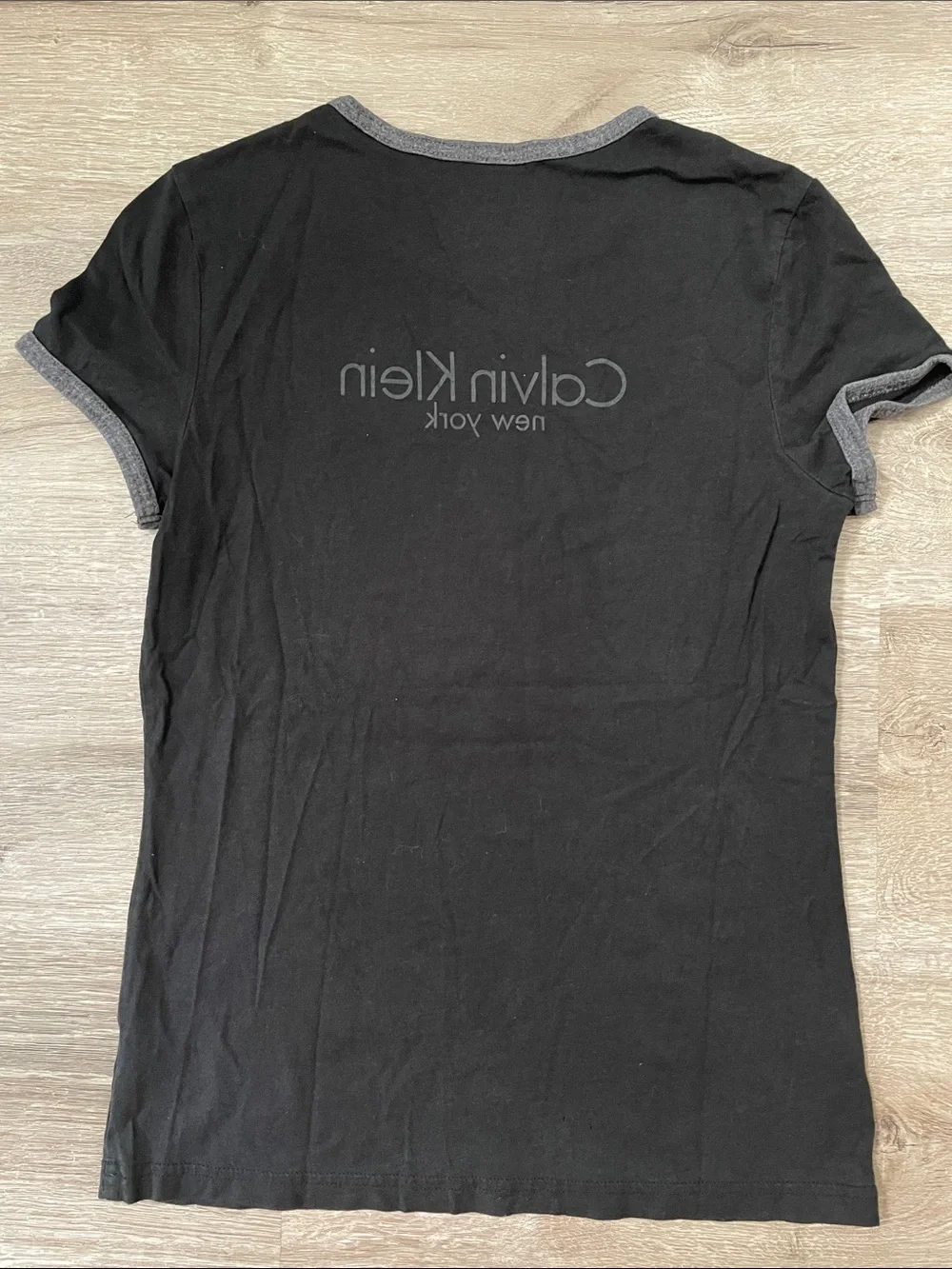 Calvin Klein bling logo baby tee size small
